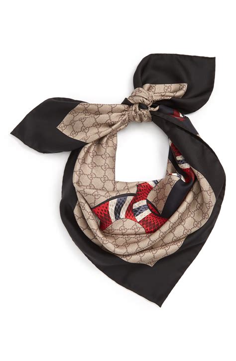 gucci kingsnake print scarf